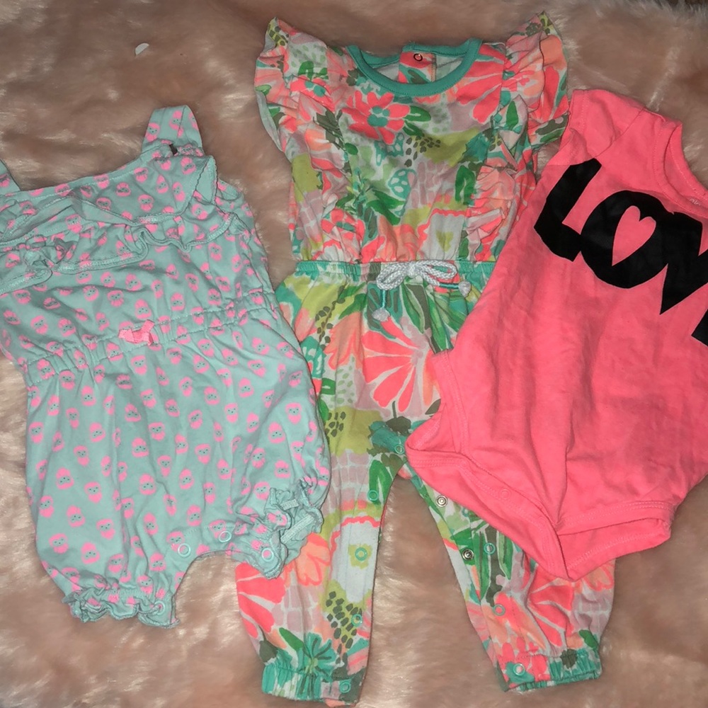 Neon summer rompers/onesie !!